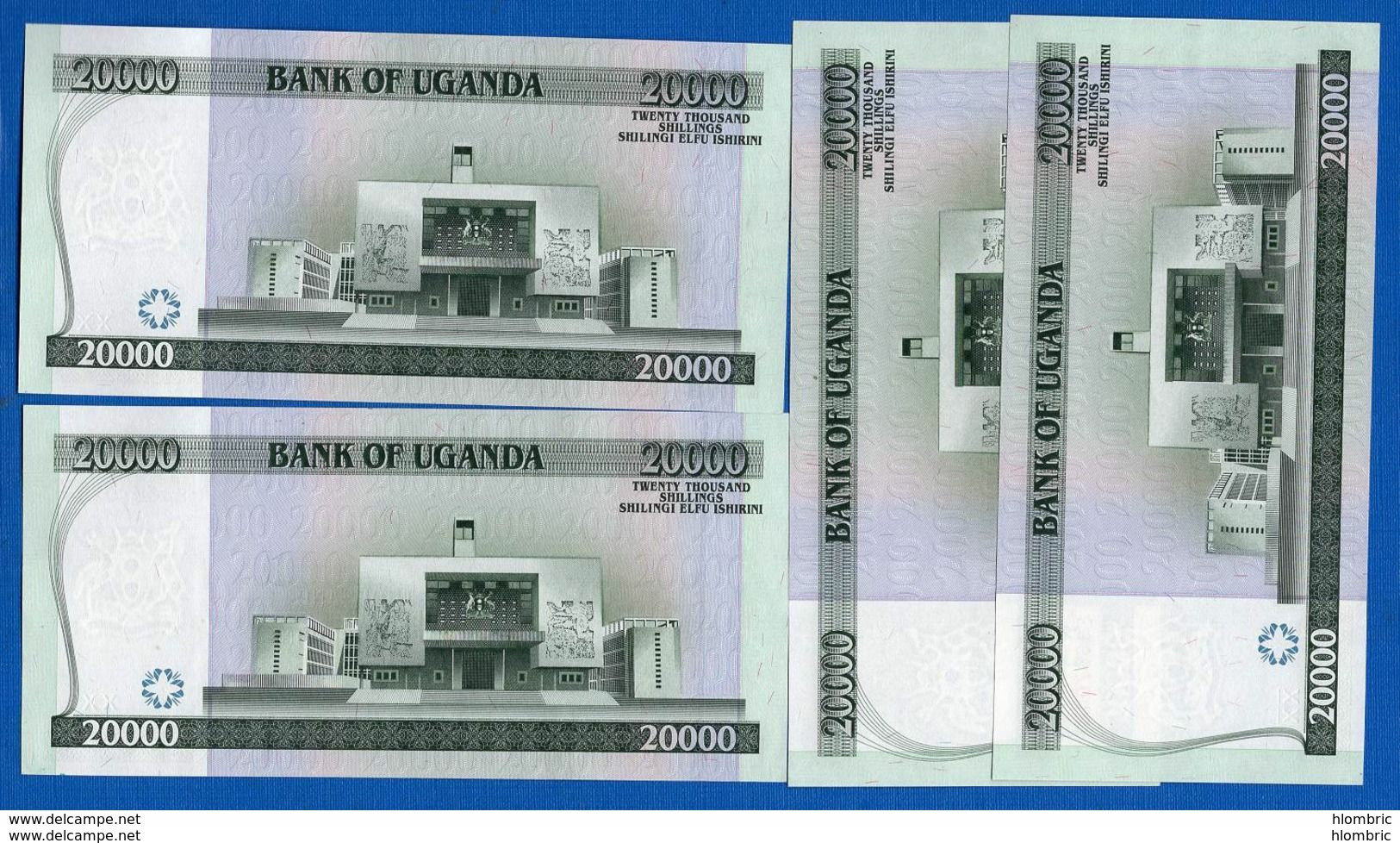 Ouganda  Suite  4  Billets  Neuf  20.000shillings - Uganda