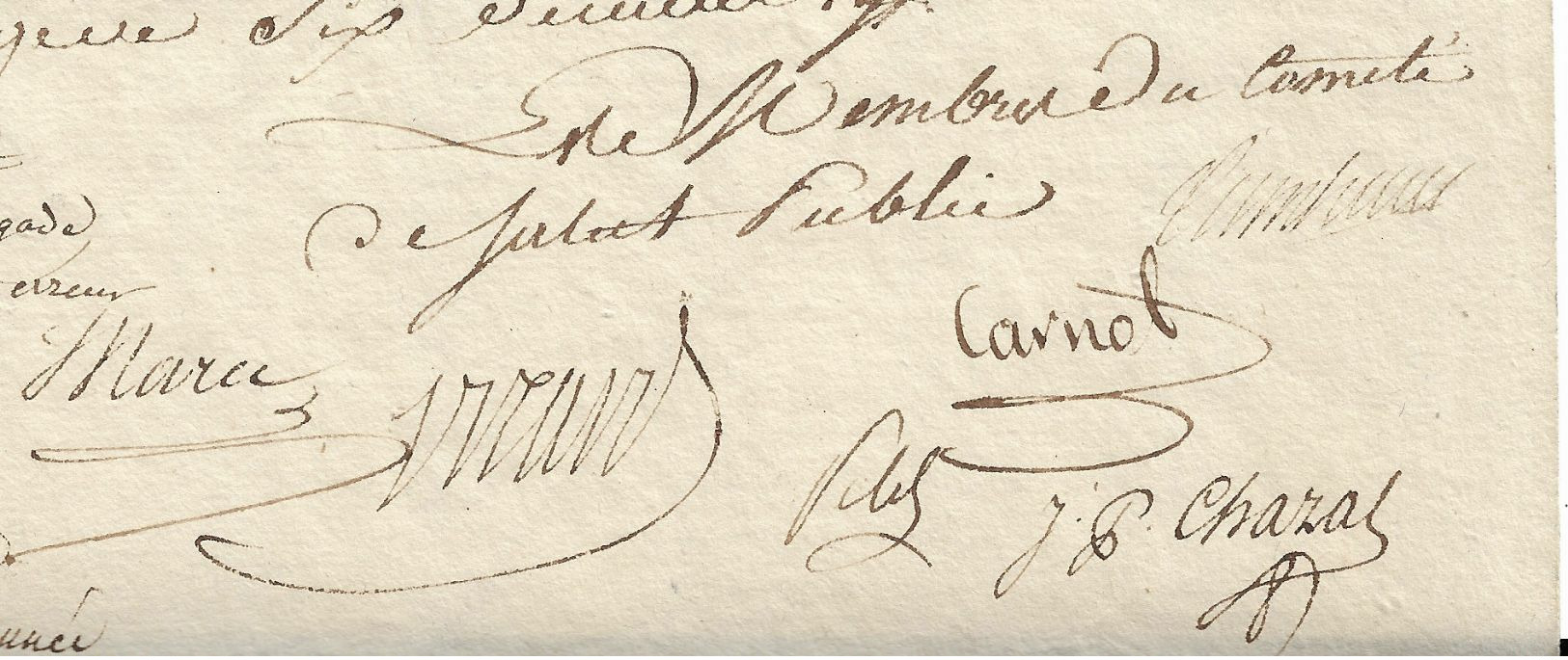 Comité De Salut Public, Section De La Guerre: 8 Pluviose An 3. Lazare Carnot, Cambacéres, Jean Pierre Chazal ....... - Historical Documents