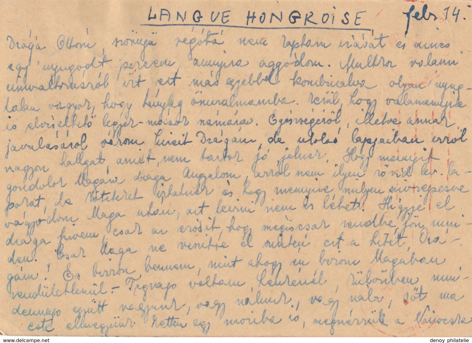 Hongrie Entier Postal Censurée  1942 Pour La France - Lettres & Documents
