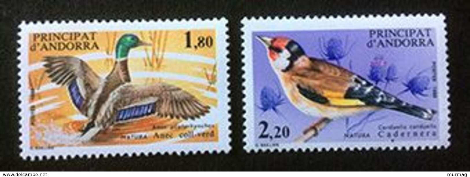 ANDORRE - Protection De La Nature - Faune - Oiseaux - Y&T N° 342-343 - 1985 - Sonstige & Ohne Zuordnung