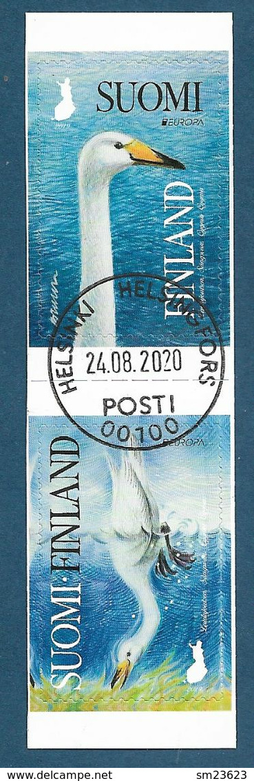 Finnland / Suomi Finland 2019 , EUROPA CEPT Singschwan - Selbstklebend / Self-adhesive - Gestempelt / Fine Used / (o) - Used Stamps