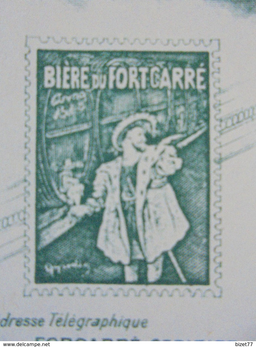 THEME BIERE - FACTURETTE - BRASSERIE ET MALTERIE DU FORT CARRE - ST DIZIER - 51 - 1950 - Bier