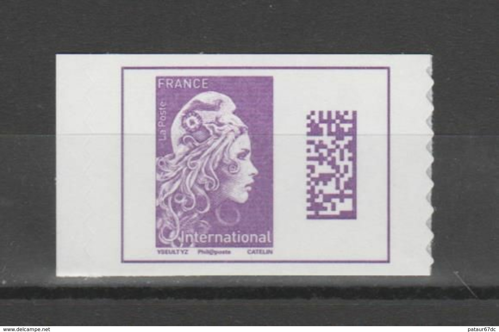 FRANCE / 2019 / Y&T N° AA 1656 (C) ** : Marianne D'YZ TVP International (du Carnet 1656-C1) X 1 Coté G Du Carnet - Autres & Non Classés