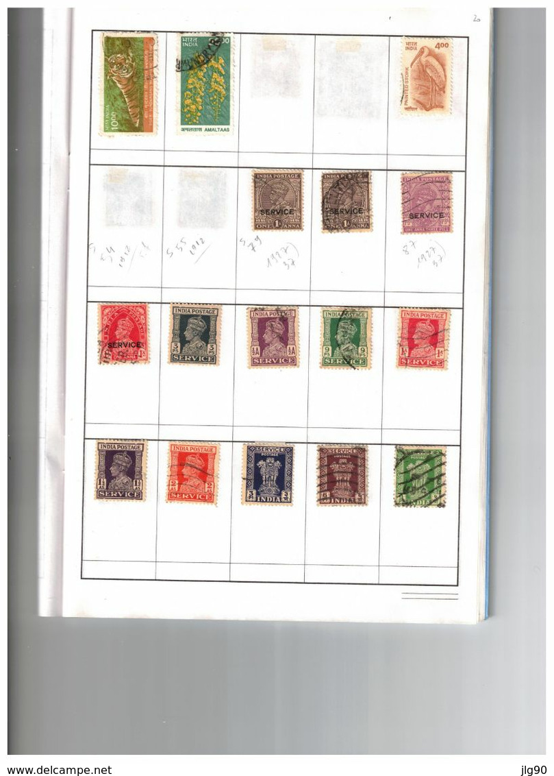 India 310 used stamps