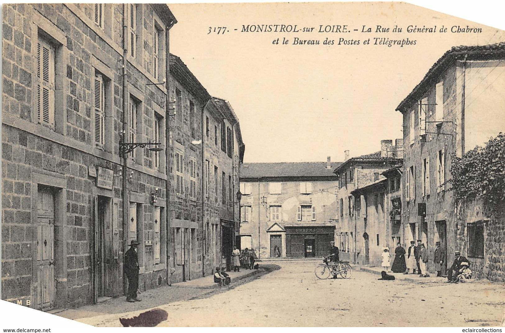 Monistrol Sur Loire       43       Rue Du Général De Chabron Et Bureau De Poste        (voir Scan) - Monistrol Sur Loire