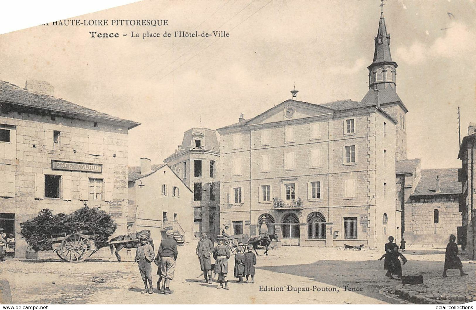 Tence        43        La Place De L'Hôtel De Ville               (voir Scan) - Andere & Zonder Classificatie