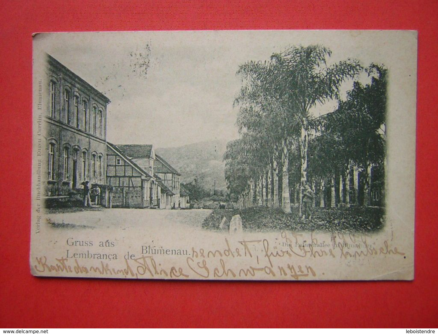 CPA  DOS SIMPLE  GRUSS AUS LEMBRANCA DE BLUMENAU    VOYAGEE 1900 TIMBRE - Florianópolis