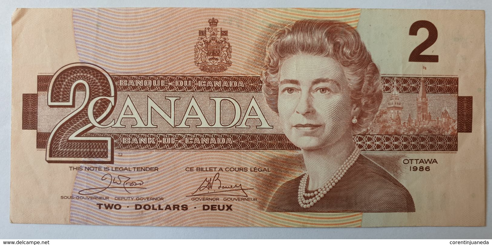 Canada 2 Dollars 1986 Ottawa Type Robin Merle D'Amérique - Kanada