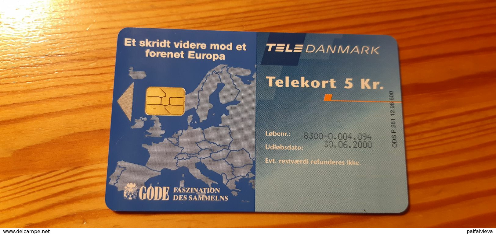 Phonecard Denmark P 281 12.98 - Money, Coin, Italy 600 Ex. - Danimarca