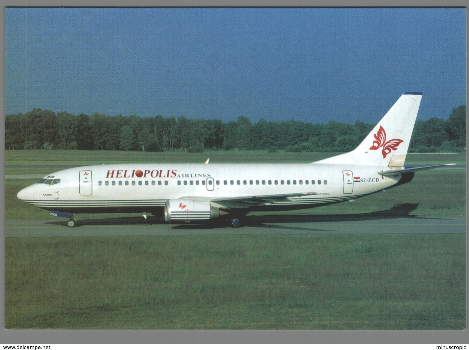 CPM Avion - Heliopolis Airlines - Boeing 737-3Q8 - Hamburg 2001 - 1946-....: Ere Moderne