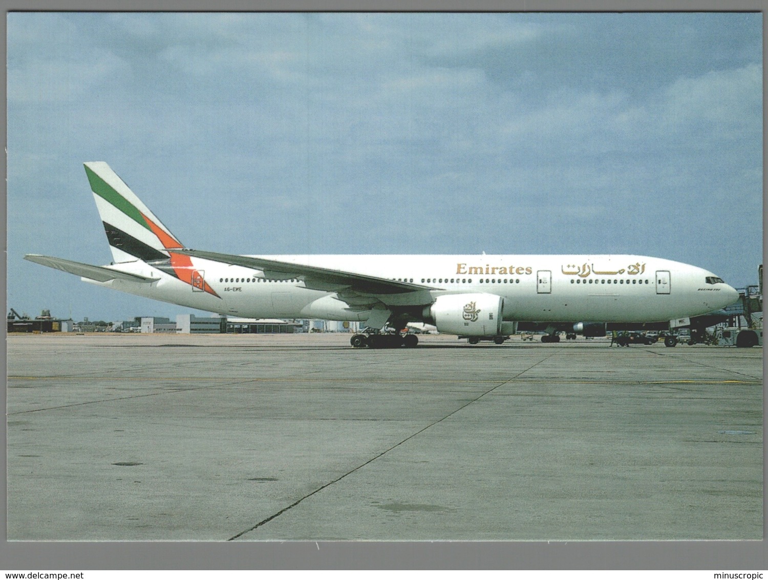 CPM Avion - Emirates - Boeing 777-21H - London 1996 - 1946-....: Ere Moderne