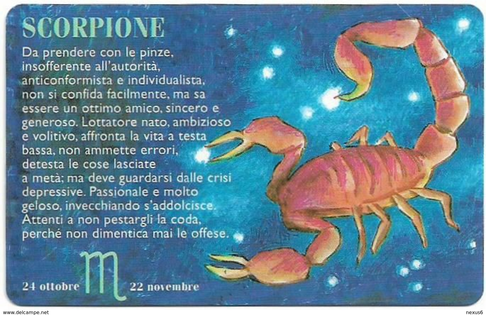 San Marino (URMET) - RSM-028 - Zodiac - Scorpione - 03.1998, 10.000L, 25.000ex, Mint - Saint-Marin