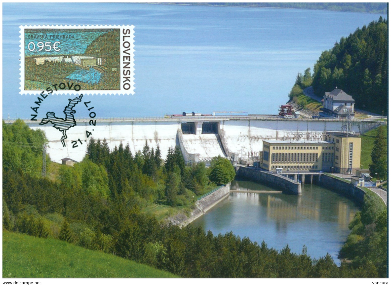 CM 634 Slovakia Orava Water Dam 2017 - Water