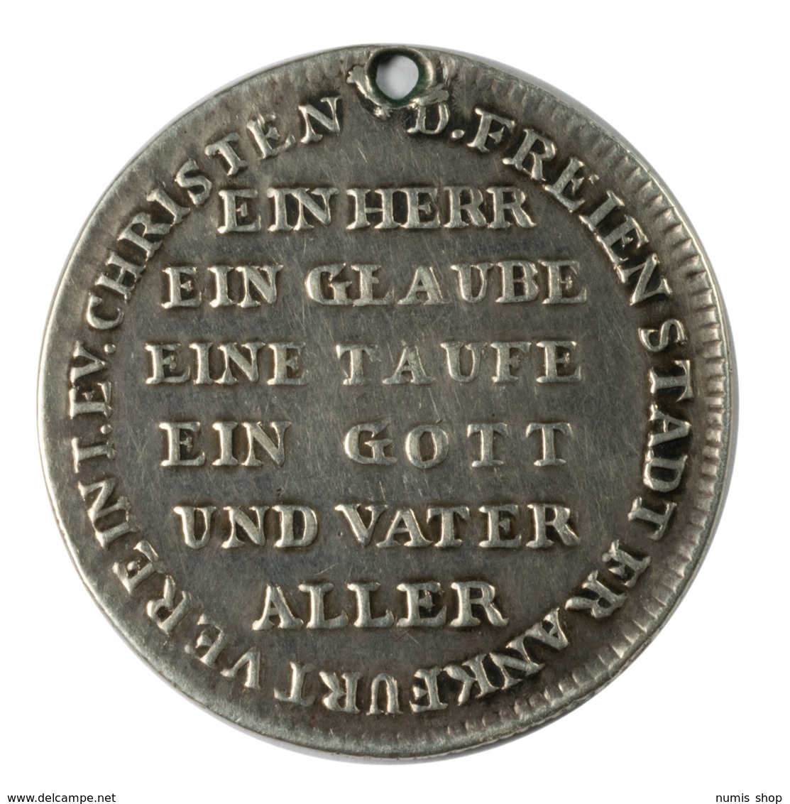 Frankfurt  - 1817 - Medaille Auf Das 300-jährige Reformationsjubiläum #A60 - Taler & Doppeltaler
