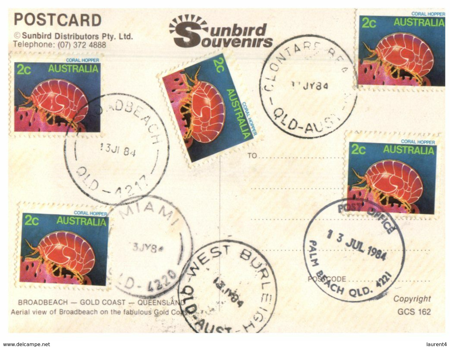 (M 20) Australia - QLD - Broadbeach - Postcard With Stamp And Postmark - - Gold Coast