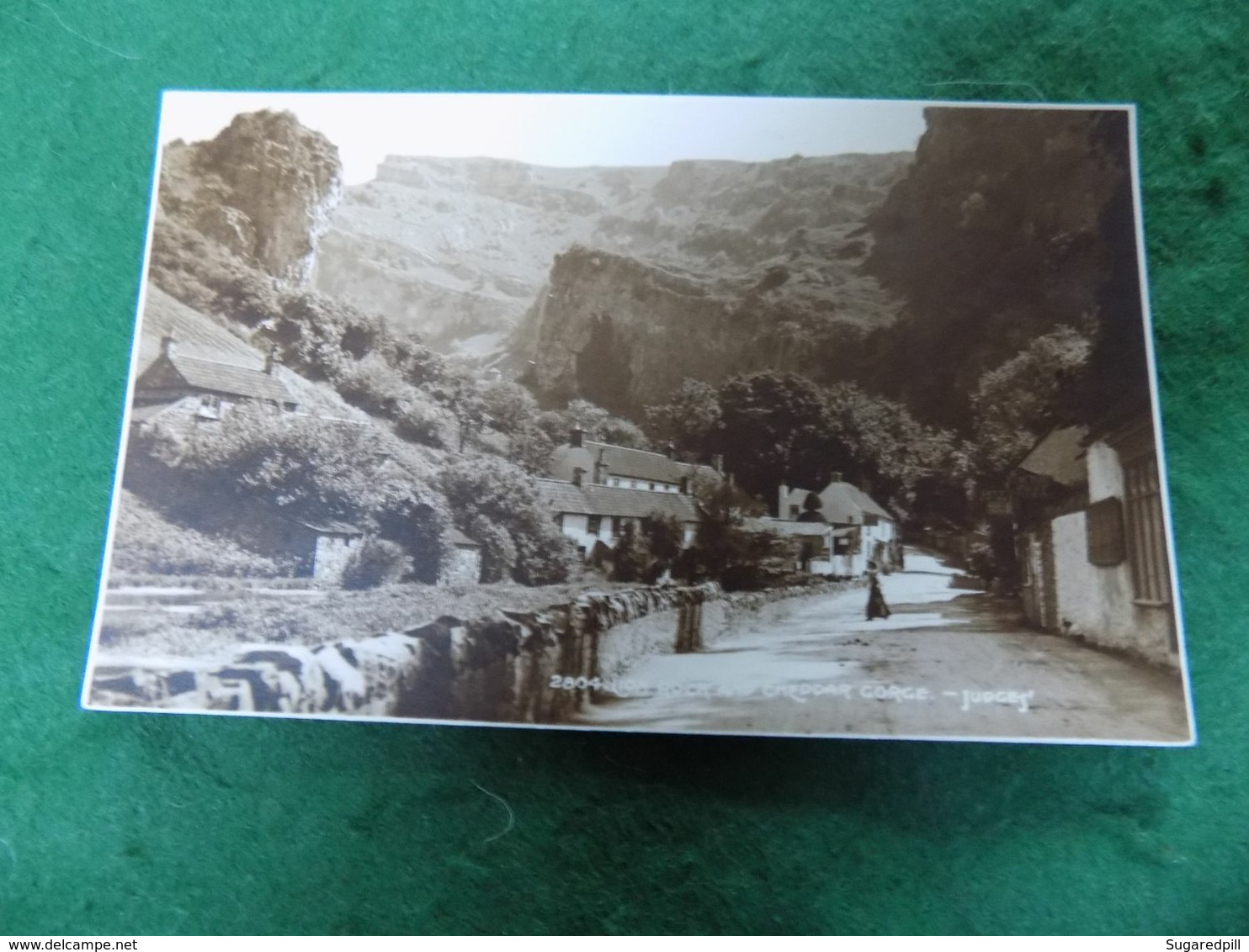 VINTAGE UK SOMERSET: CHEDDAR Lion Rock And Cheddar Gorge Sepia Judges - Cheddar