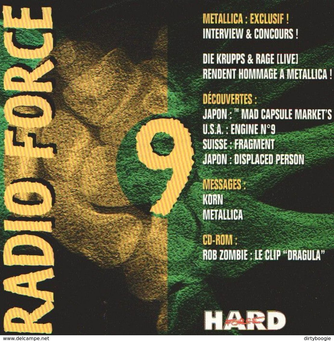 RADIO FORCE 9 - CD - KORN - Die KRUPPS - METALLICA - Rob ZOMBIE - Hard Rock & Metal