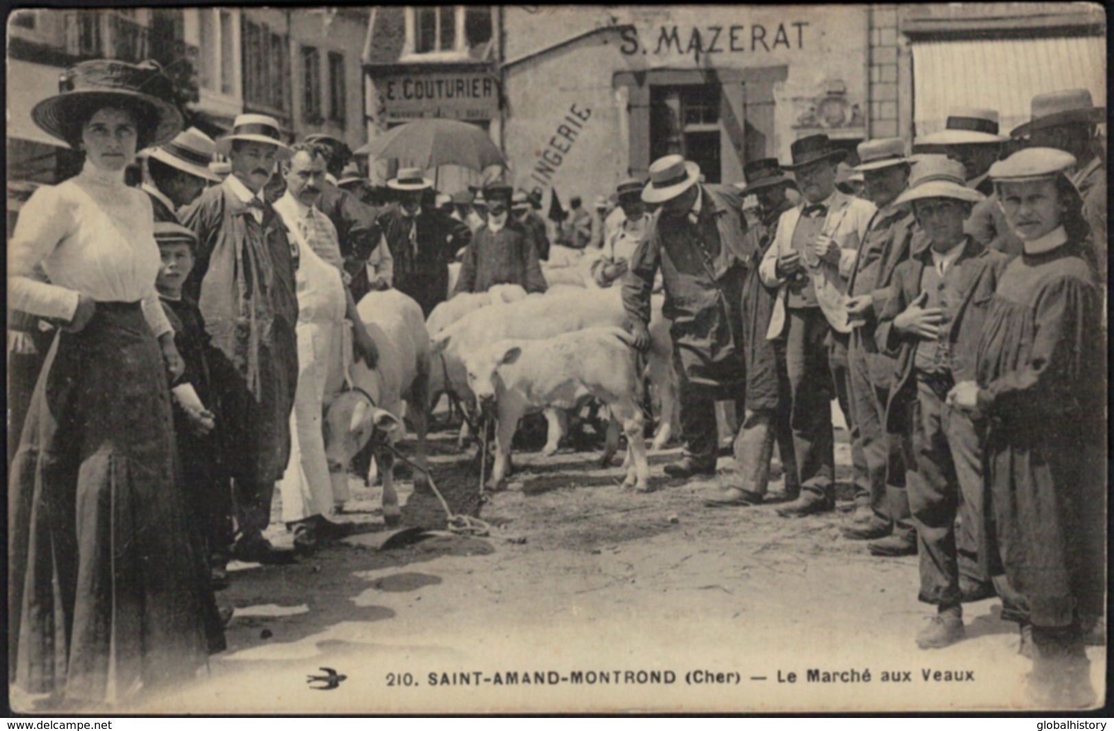 DG1208 - DEP. 18 - St. AMAND MONTROND - LE MARCHÉ AUX VEAUX - COW CATTLE MARKET - Saint-Amand-Montrond