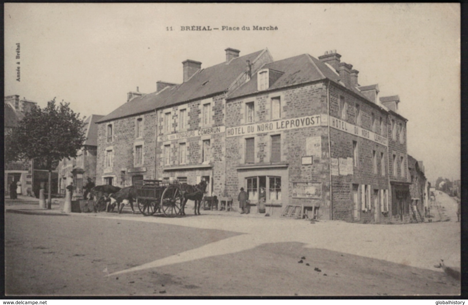 DG1204 - DEP. 50 - BRÉHAL - PLACE DU MARCHÉ - HOTEL DU NORD , LEPROVOST - Brehal