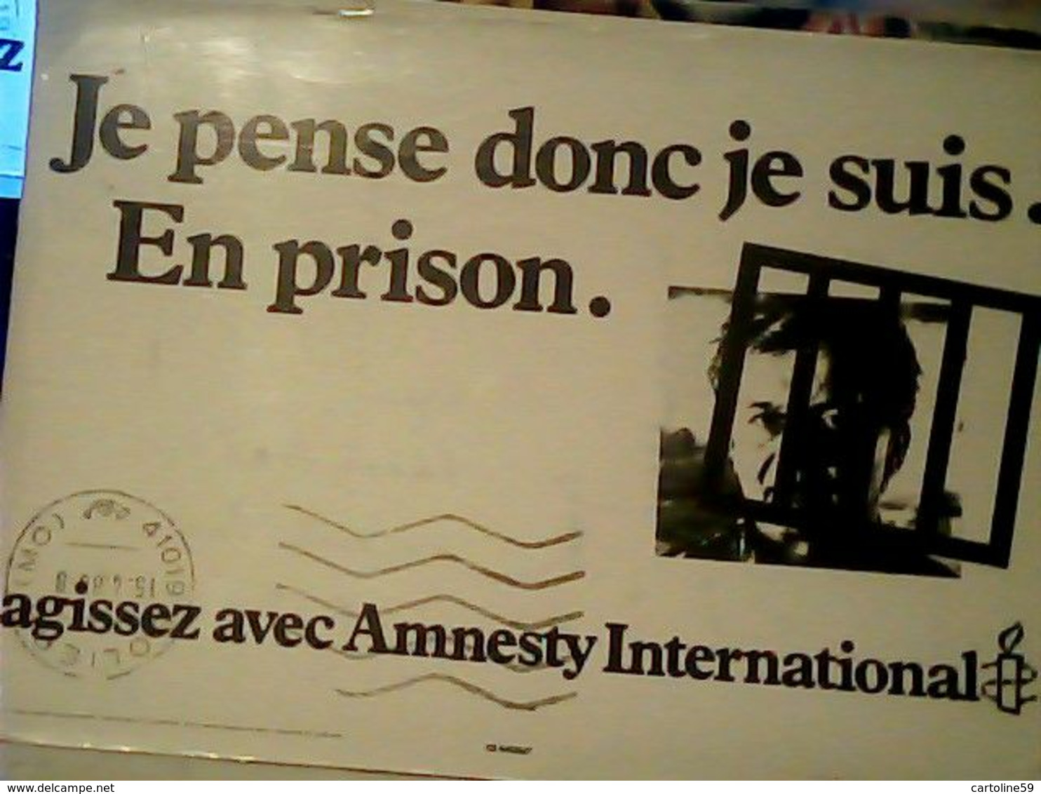 Amnesty International  JE PENSE  JE SUIS EN PRISON  Belgio VB1988  Italia   HR10510 - Prison