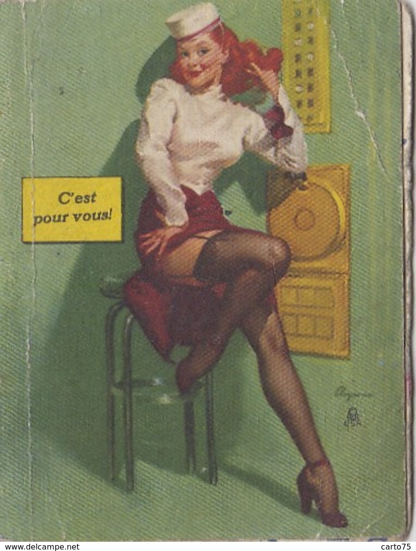 Pin-ups - Femme Sexy - Groom Ascenseur - Métiers - Calendrier 1952 - Pin-Ups