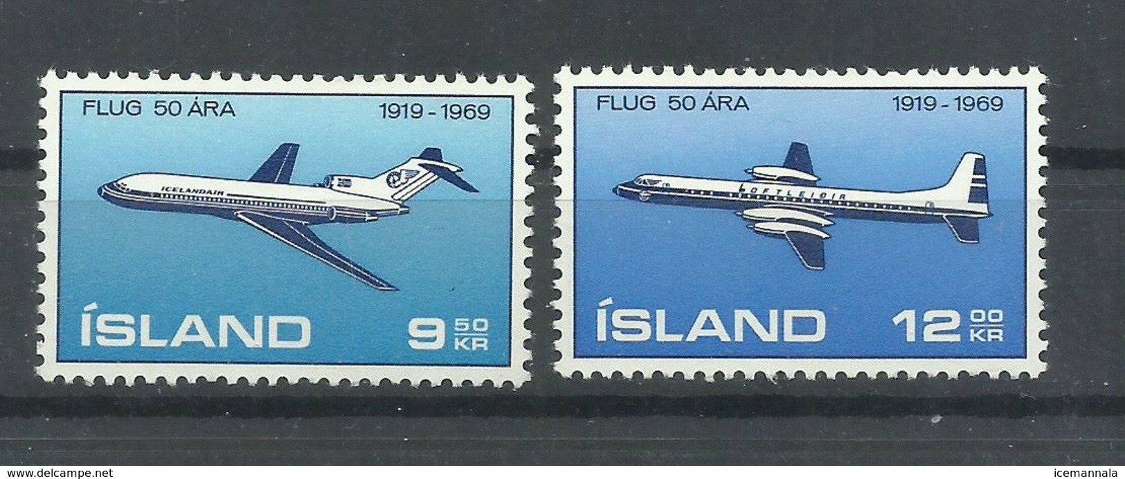 ISLANDIA   YVERT  AEREO  32/33    MNH  ** - Poste Aérienne