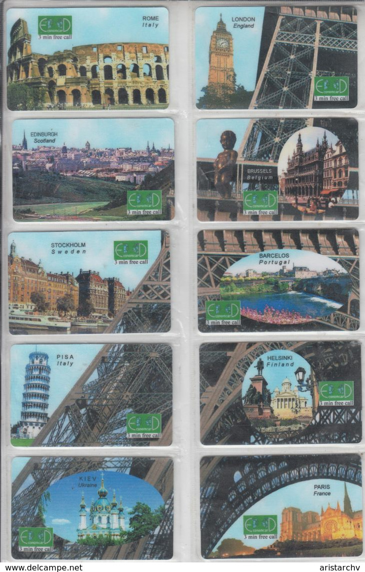 PUZZLE EIFFEL TOWER ROME LONDON BRUSSELS STOCKHOLM PISA HELSINKI KIEV PARIS MADRID PRAGUE RIGA BARCELONA BUDAPEST MOSCOW - Puzzles