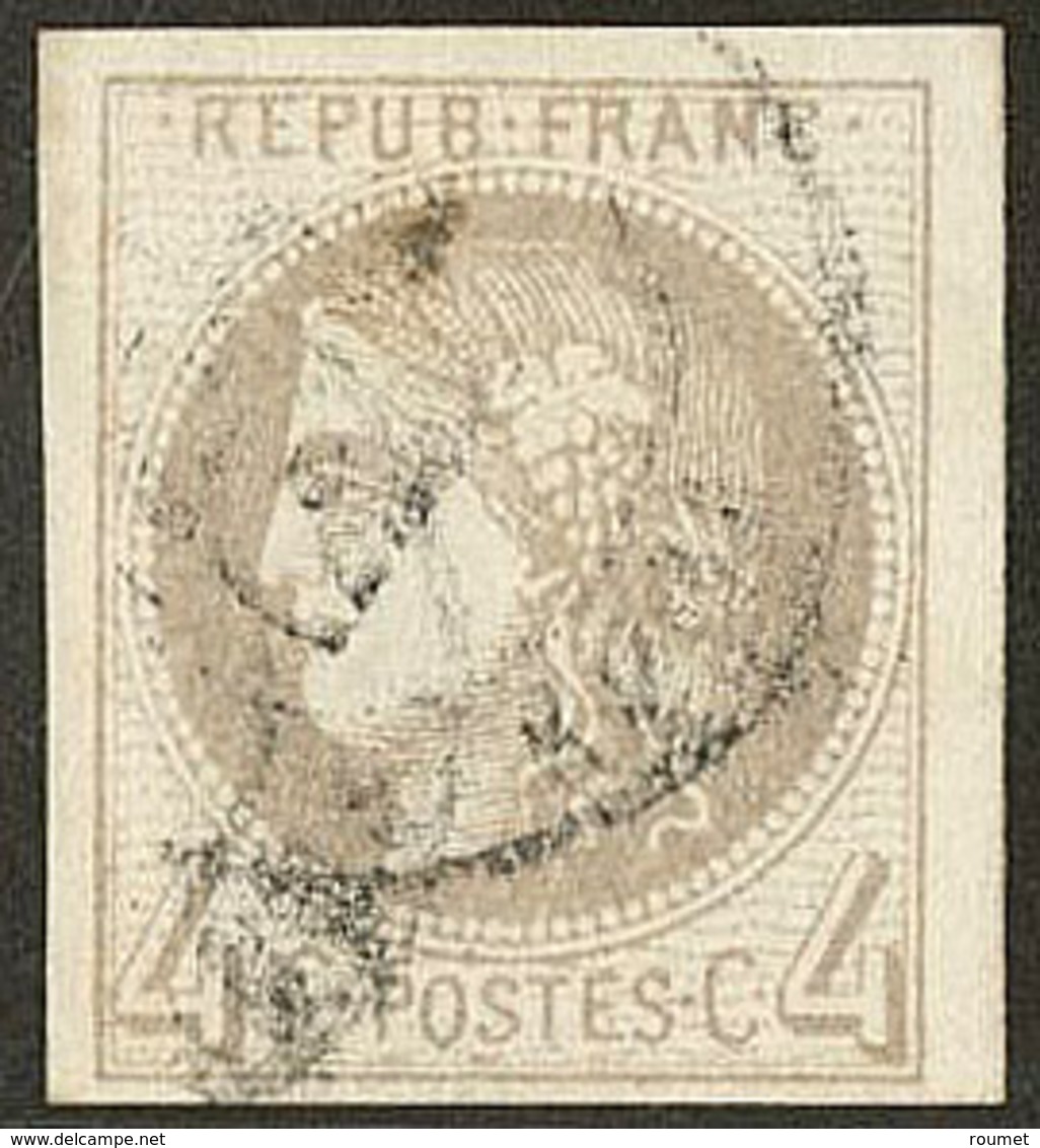 BORDEAUX. No 41Ba, Gris-jaunâtre, Obl Cad. - TB - 1870 Emissione Di Bordeaux