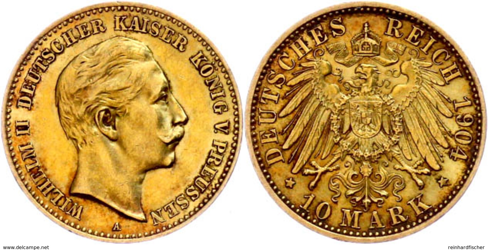 10 Mark, 1904, Wilhelm II., Ss., Katalog: J. 251 Ss - Sonstige & Ohne Zuordnung