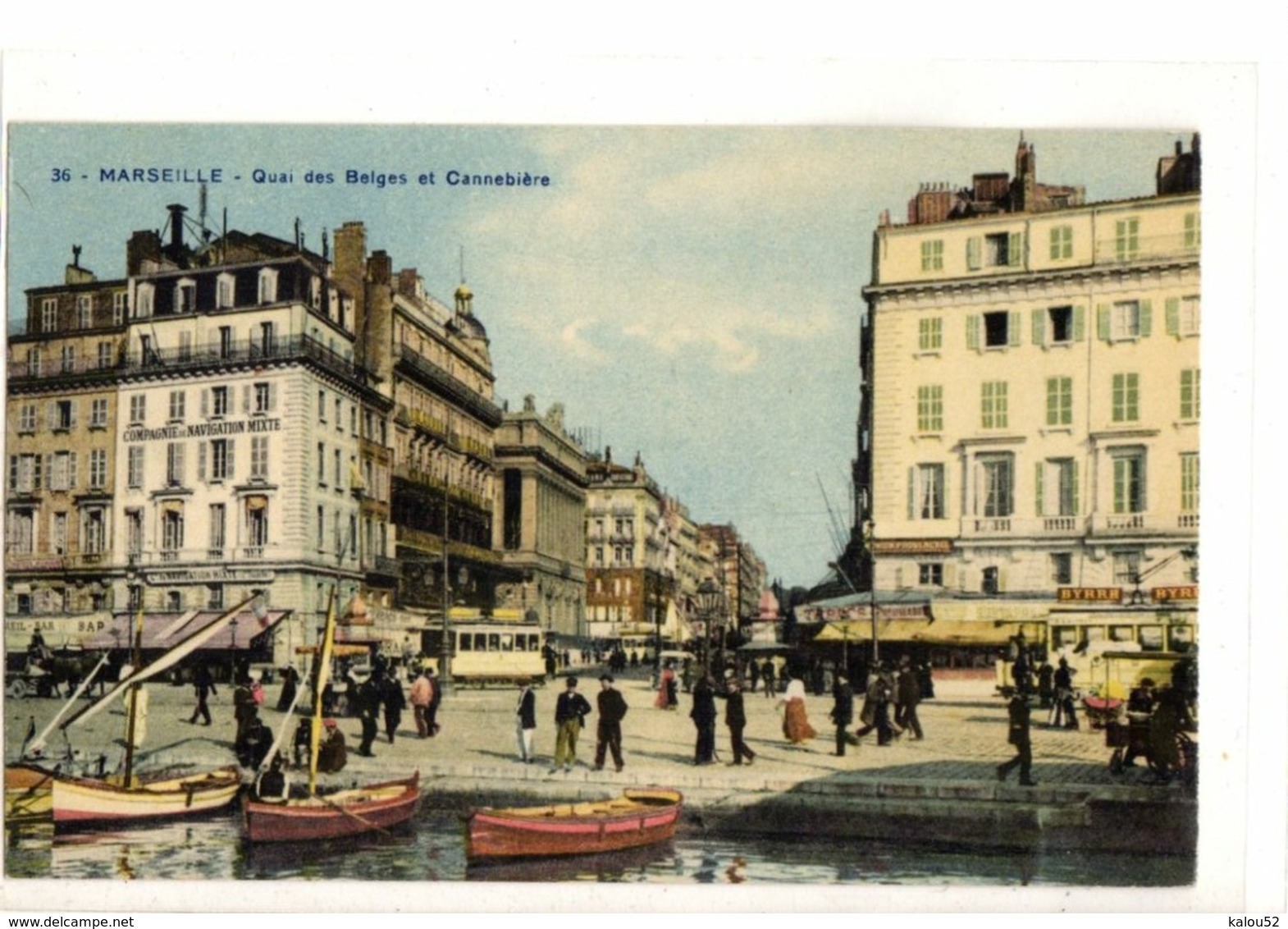 MARSEILLE        / /          LA CANNEBIERE QUAI DES BELGES - Canebière, Centro