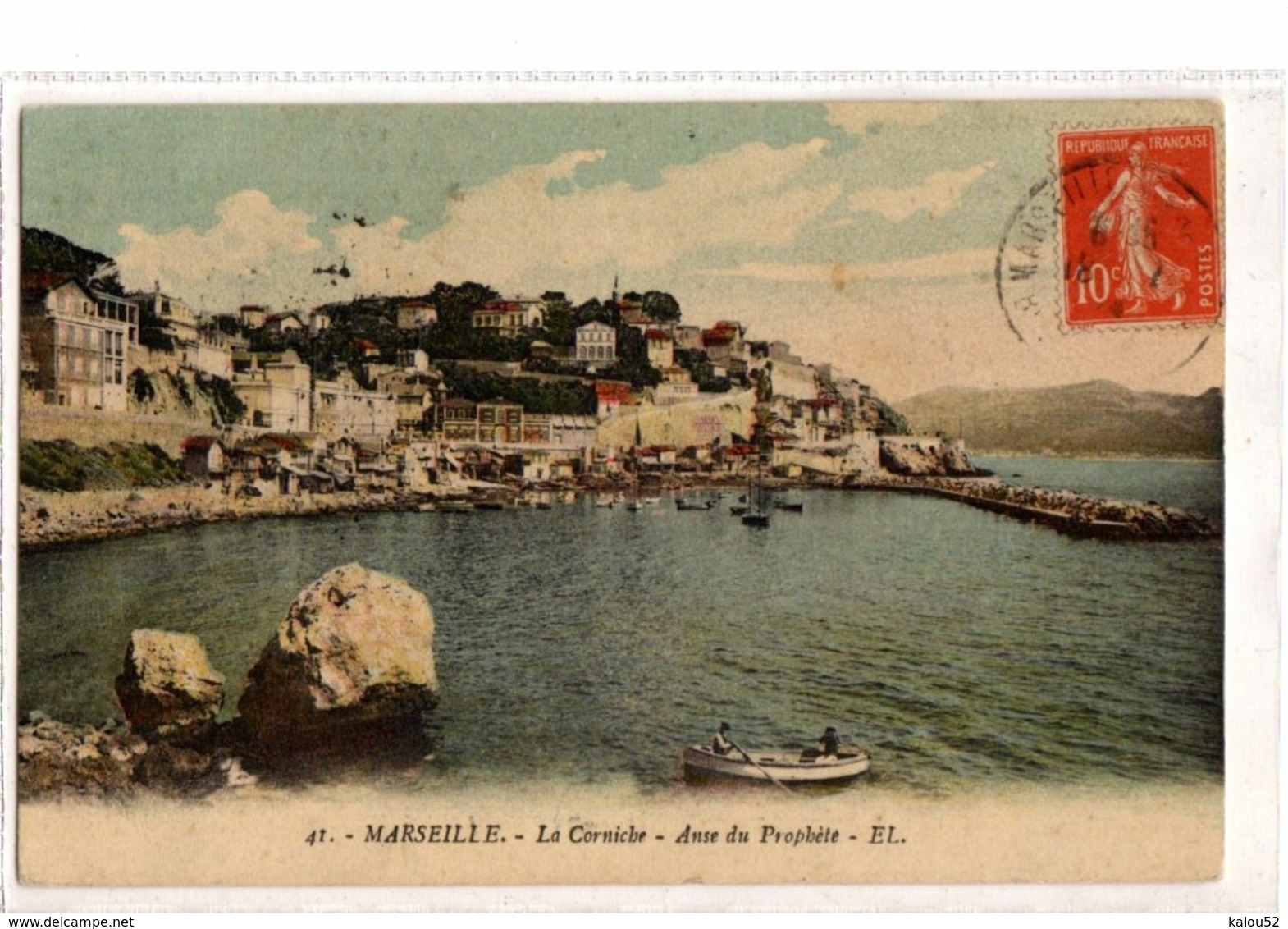 MARSEILLE        / /      LA  CORNICHE   ANSE DU PROPHETE - Endoume, Roucas, Corniche, Spiaggia