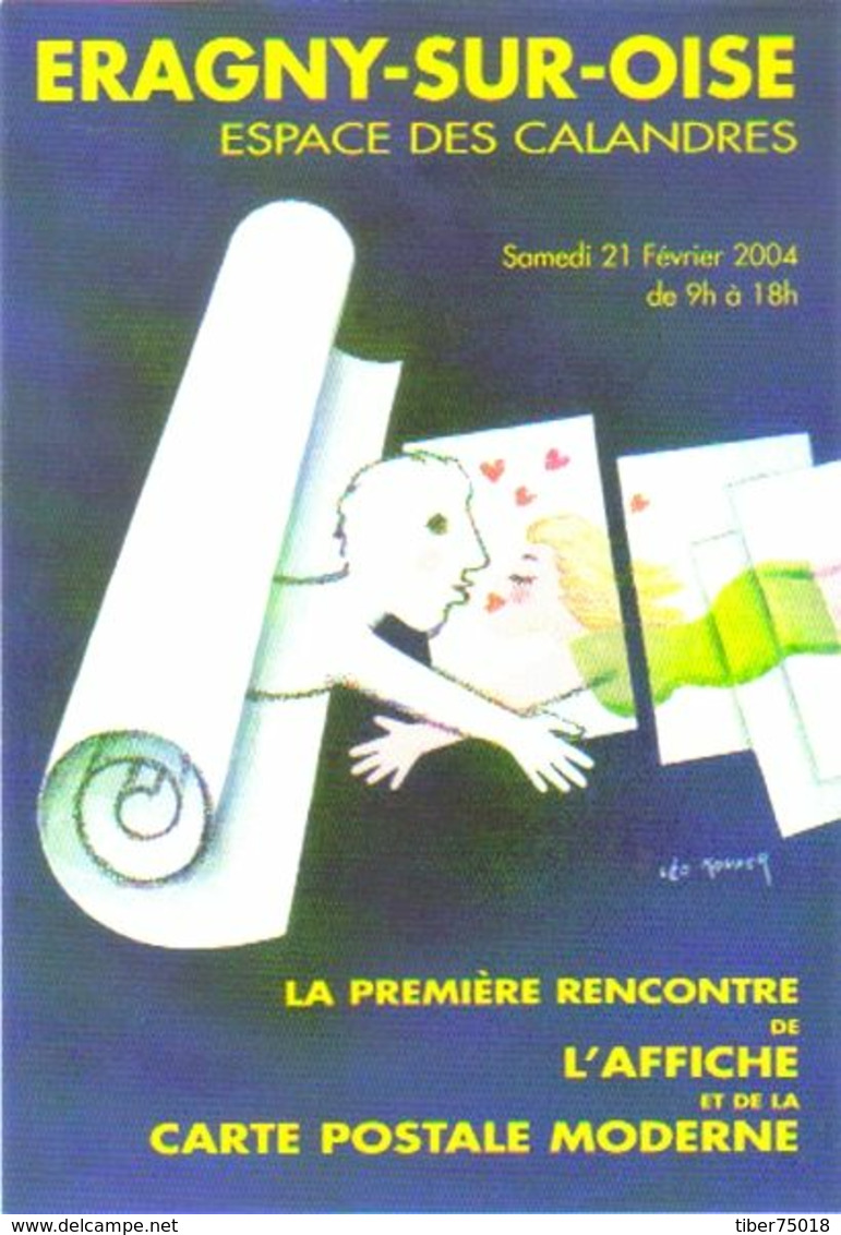 Carte Postale: Première Rencontre Le L'affiche Et De La Carte Postale Moderne (Eragny-sur-Oise) Illustration: Léo Kouper - Kouper