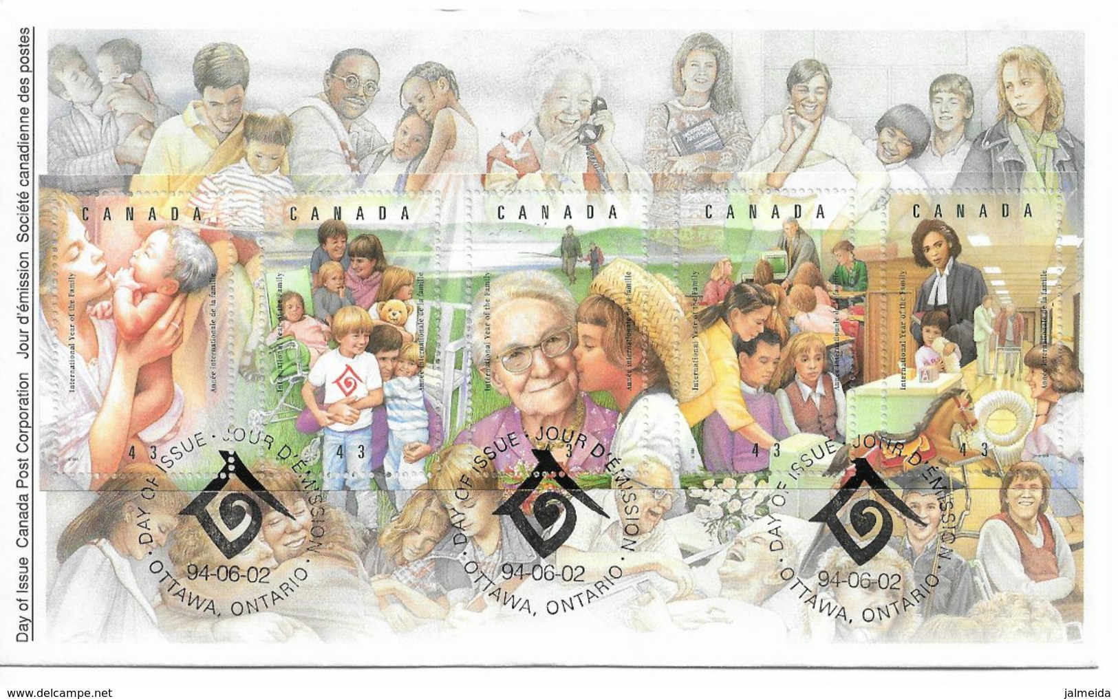 Canada – 1994 – FDC – International Year Of The Family - 1991-2000