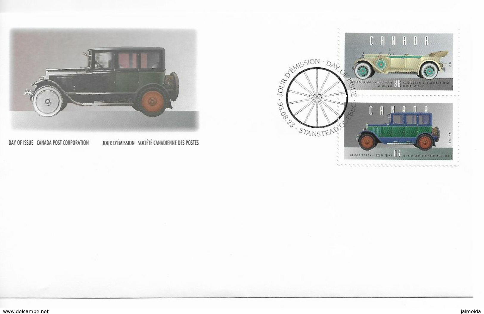 Canada – 1993 – Personal Vehicles – Set Of 3 FDC And Folder - 1991-2000