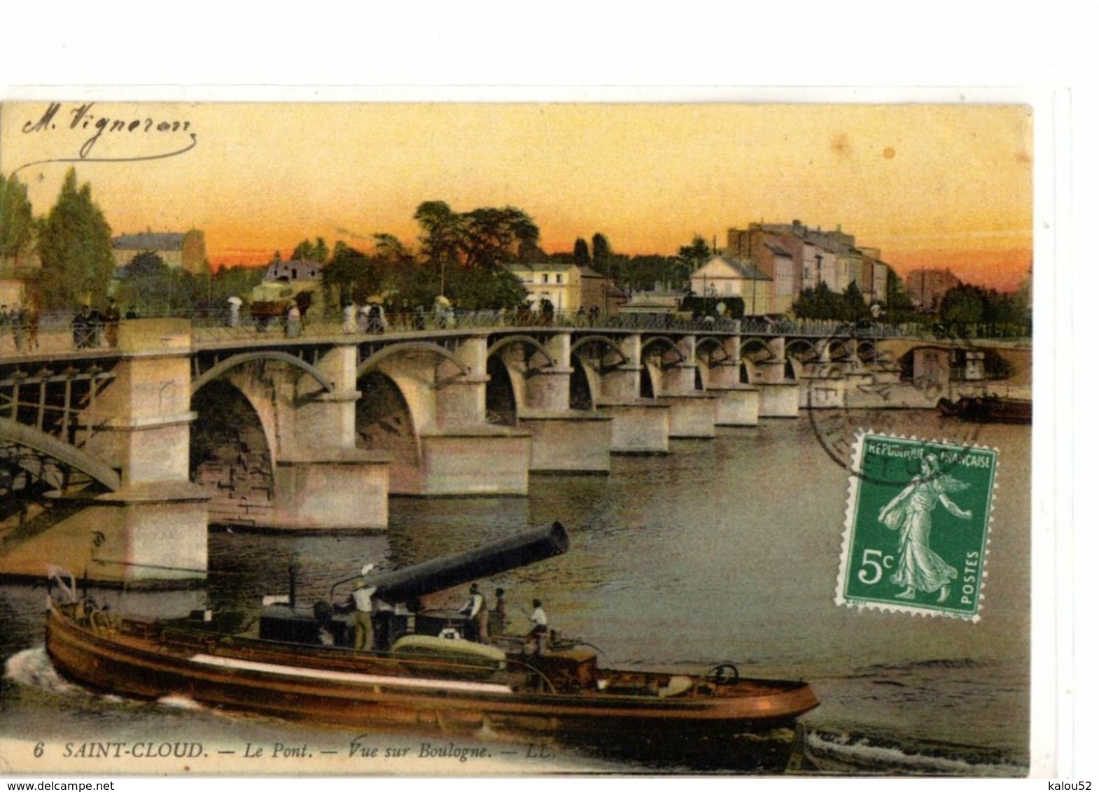 SAINT CLOUD      / /        LE PONT  ET VUE SUR BOULOGNE - Saint Cloud