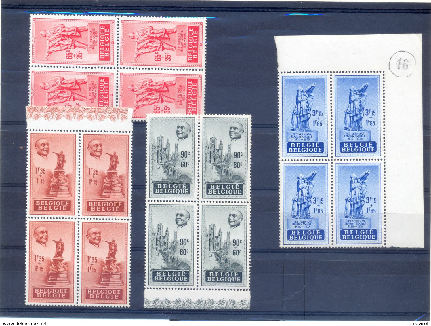 Nrs. 781/784 In  Blokken Van 4 Postgaaf ** MNH Prachtig - Nuovi