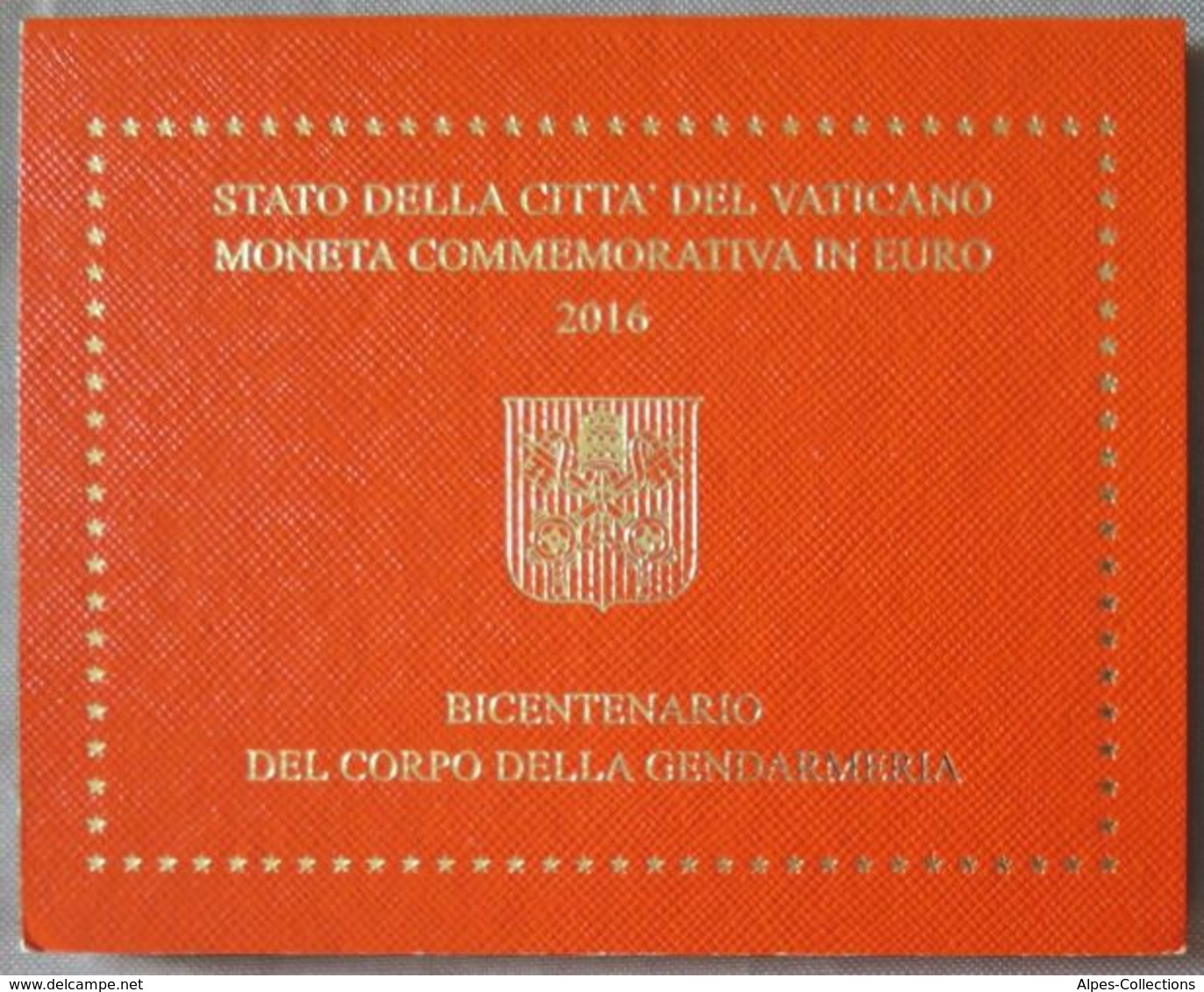 VA20016.1 - COFFRET VATICAN - 2016 - 2 Euros Commémo. 200e Anniversaire Du Corps De Gendarmerie Du Vatican - Vatican