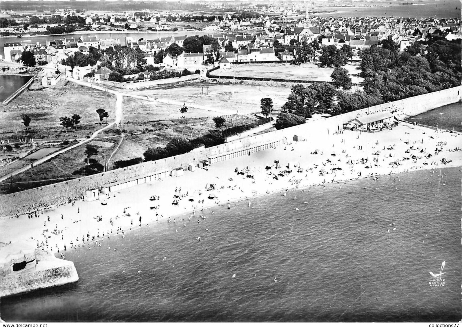 56-PORT-LOUIS- PLAGE ET VUE GENERALE DU CIEL - Port Louis