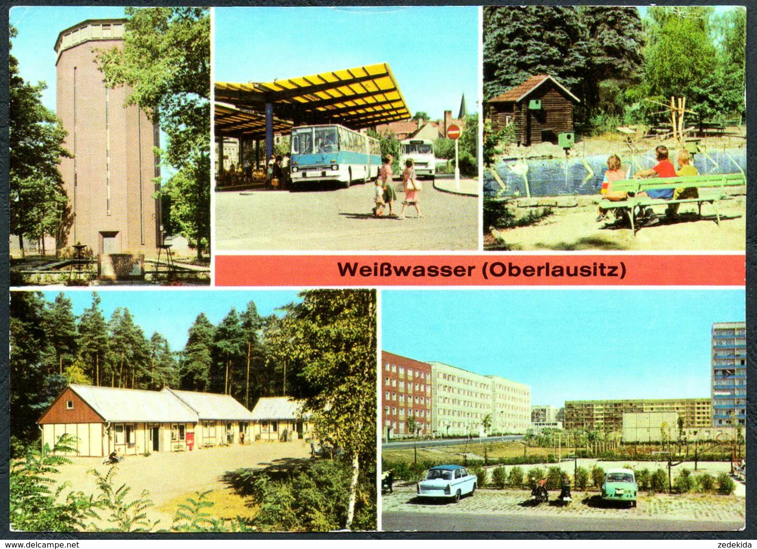 E0163 - Weißwasser Oberlausitz - Ikarus Omnibusbahnhof Ikarus Pionierlager Philipp Müller - Bild Und Heimat Reichenbach - Weisswasser (Oberlausitz)