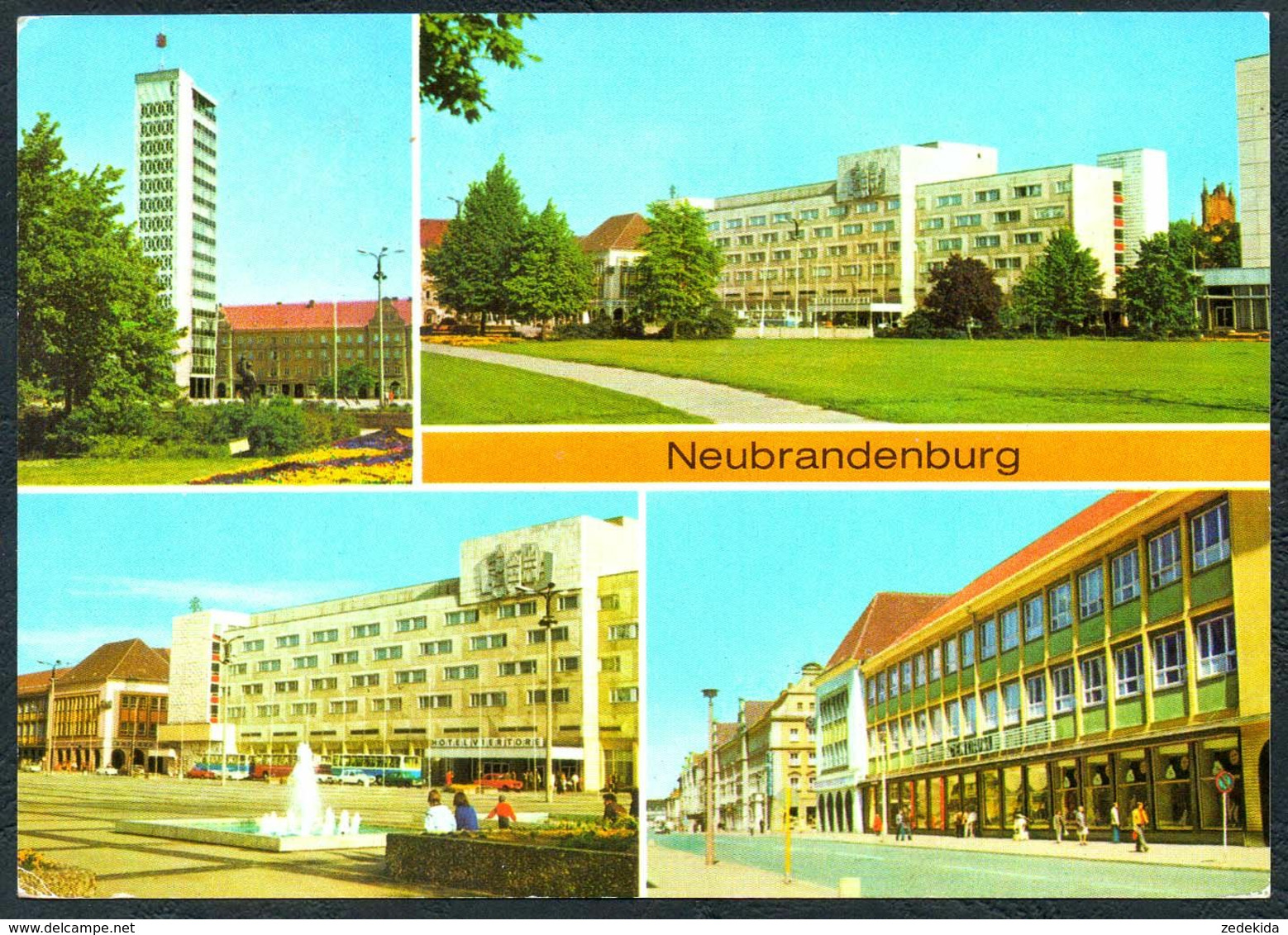 E0176 - TOP Neubrandenburg - Centrum Warenhaus Hochhaus Hotel Vier Tore - Bild Und Heimat Reichenbach - Sternberg