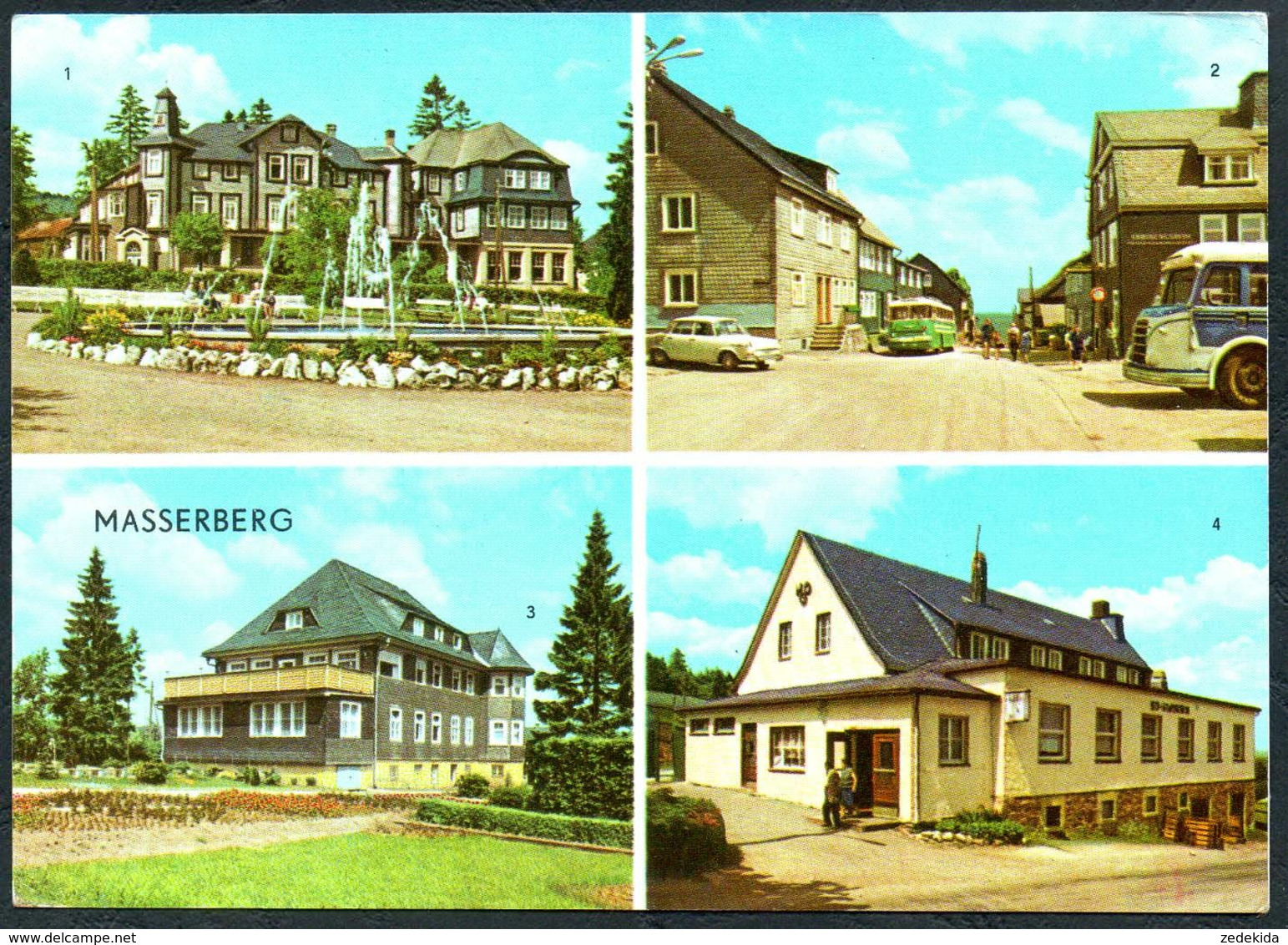 E0177 - TOP Masserberg - Kurhaus Augenklinik HO Gaststätte Berghof - VEB Bild Und Heimat Reichenbach - Masserberg