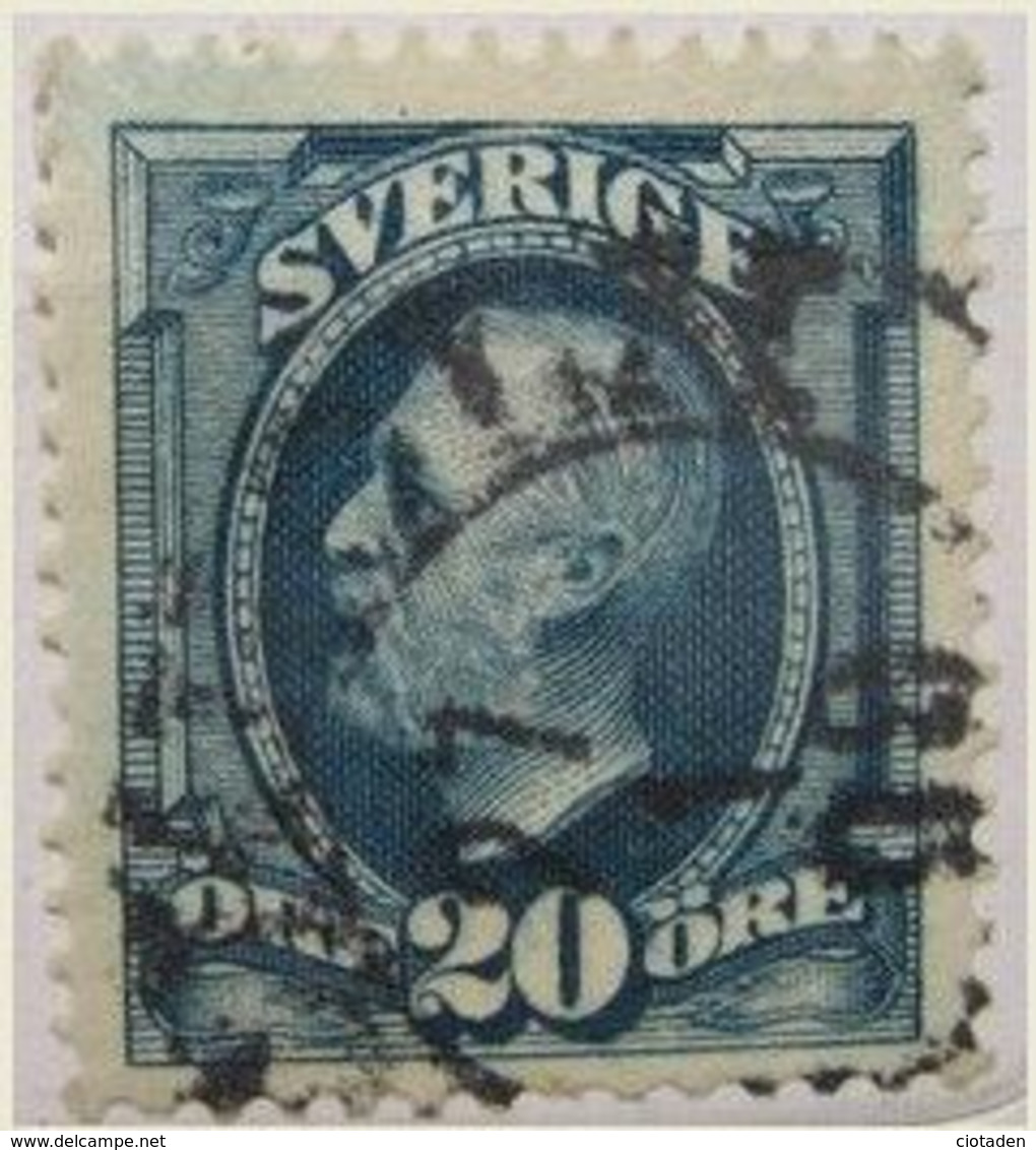 Variété Sur 20 öre Sweden Oscar II - Errors, Freaks & Oddities (EFO)