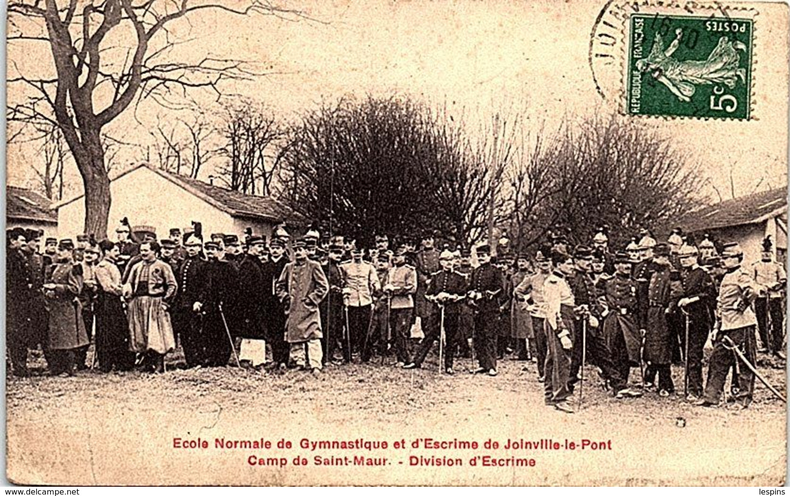 SPORTS - ESCRIME -- 94 - JOINVILLE Le PONT -- Ecole Normale De Gymnastique Et D'escrime - Camp De St Maur - Division D'E - Esgrima