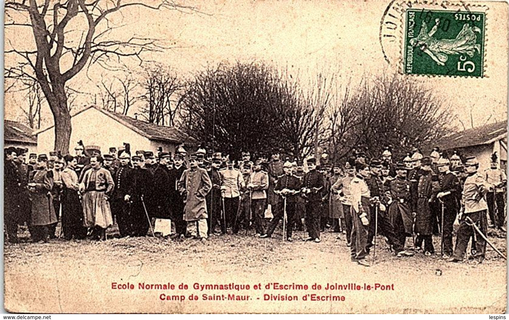 SPORTS - ESCRIME -- 94 - JOINVILLE Le PONT -- Ecole Normale De Gymnastique Et D'escrime - Camp De St Maur - Division D'E - Schermen