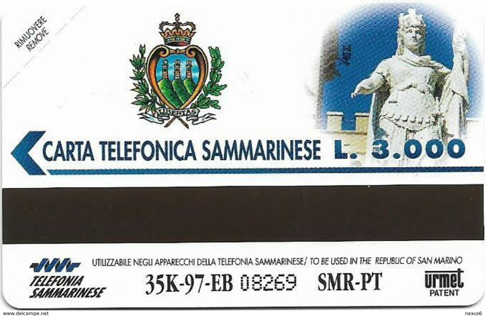 San Marino (URMET) - RSM-016 - Pronto, Chi Parla - London - 04.1997, 3.000L, 35.000ex, Mint - San Marino
