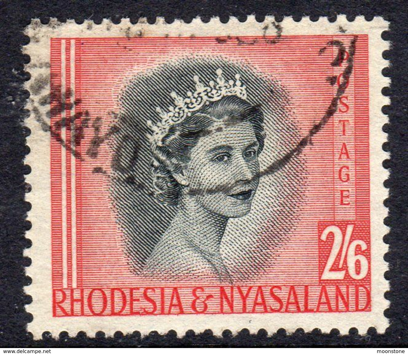 Rhodesia & Nyasaland 1954 Definitives 2/6d Value, Used, SG 12 (BA) - Rhodesia & Nyasaland (1954-1963)