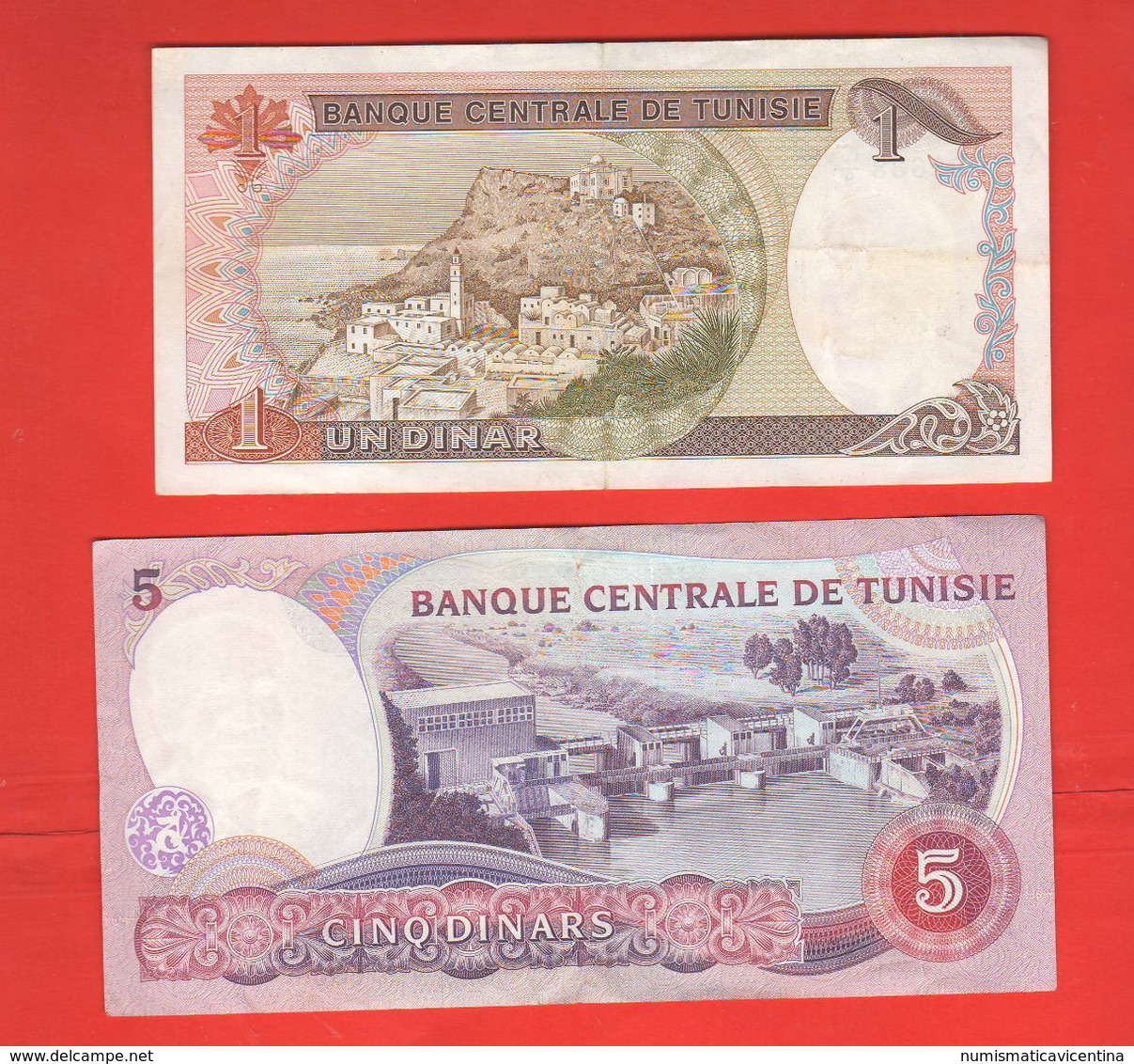 Tunisia Tunisie 1 + 5 Dinars 1980 E 1983 - Tunisia