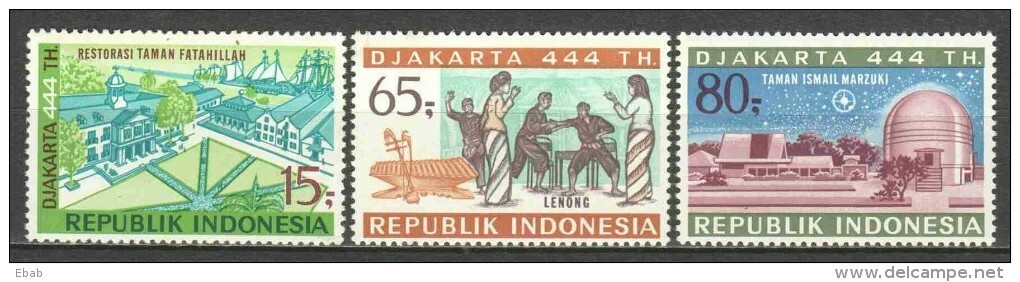 Indonesia 1971 Mi 688-690 MNH - Indonésie