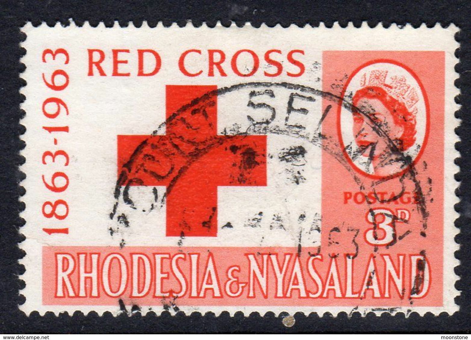 Rhodesia & Nyasaland 1963 Red Cross Centenary, Used, SG 47 (BA) - Rhodesia & Nyasaland (1954-1963)