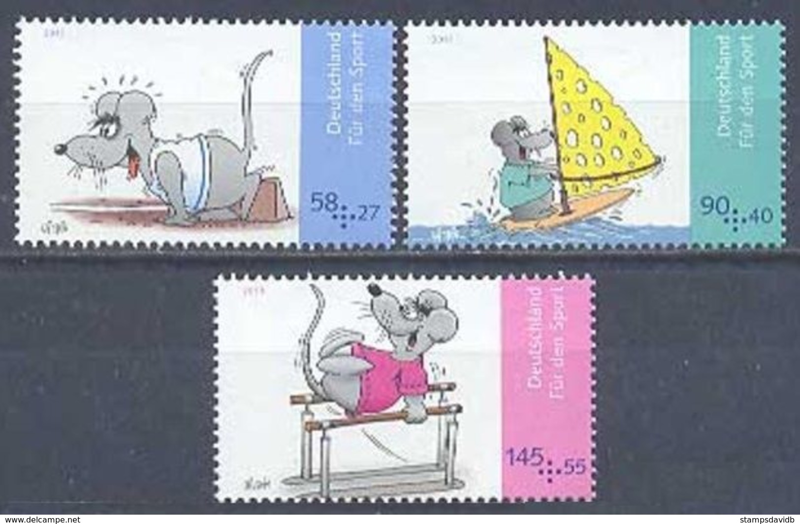 2013	Germany	3004-3006	Sports In Children's Drawings	8,30 € - Ungebraucht